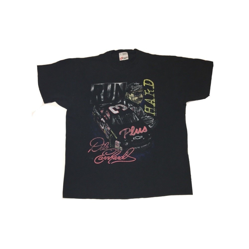 Competitors View 1997 DALE EARNHARDT RUN HARD / STOP FAST Size XL Nice Fade